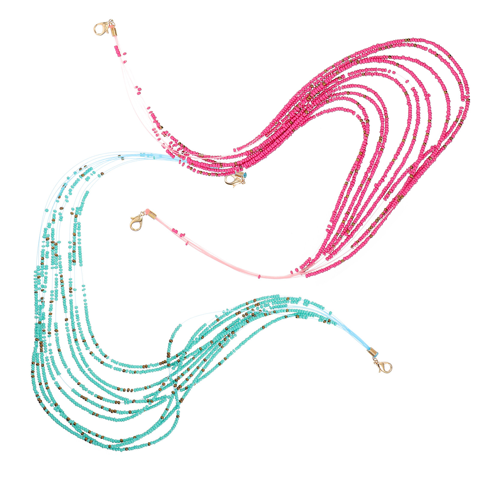 2Pcs Colorful Beaded Mask Hold - Mask Chain Holder review and price