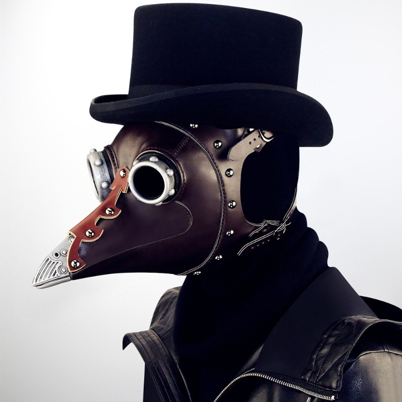 PU Leather Plague Doctor Mask  - Disposable Surgical Mask review and price