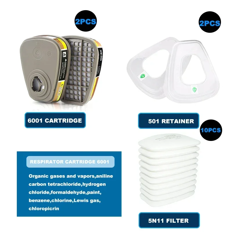 6001 6006 Respirator Cartridge - Dust Mask Construction review and price